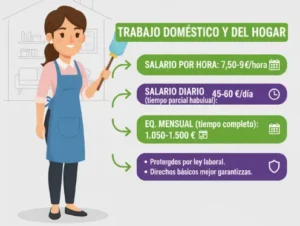 Salarios Mínimos en Trabajo Doméstico y del Hogar en España