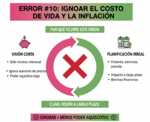 Error #10 Ignorar el Costo de Vida y la Inflación