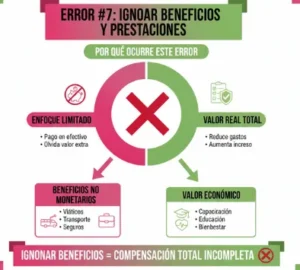 Error #7 Ignorar Beneficios y Prestaciones
