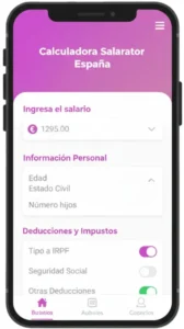 Paso 2 Introduce el Salario y Datos Personales
