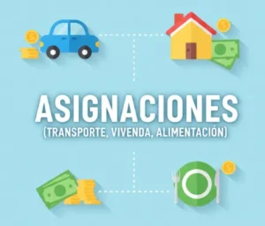 Asignaciones (Transporte, Vivienda, Alimentación)