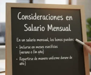 Consideraciones en Salario Mensual