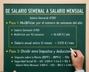 De Salario Semanal a Salario Mensual