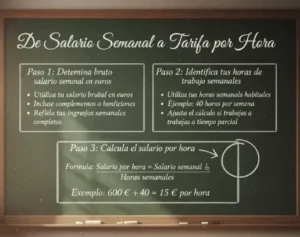 De Salario Semanal a Tarifa Por Hora