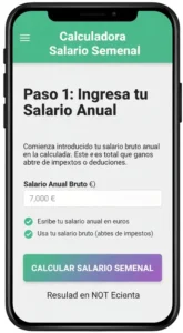 Paso 1 Ingresa tu Salario Anual
