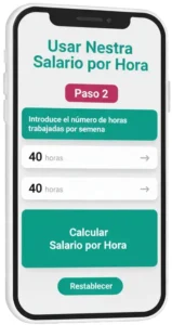 Paso 2 Añade Tus Horas de Trabajo Semanales