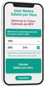 Paso 3 Selecciona tu Tramo Estimado de IRPF