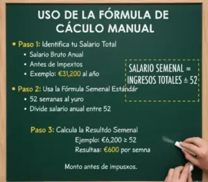 Uso de la Fórmula de Cálculo Manual