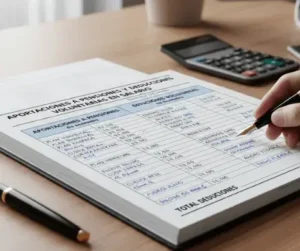 Aportaciones a pensiones y deducciones voluntarias