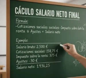Calcular el salario neto final