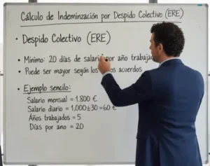 Cálculo de la indemnización por despido colectivo (ERE)