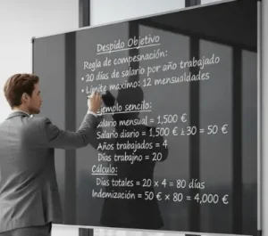 Cálculo de la indemnización por despido objetivo