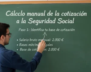 Cálculo manual de la cotización a la Seguridad Social