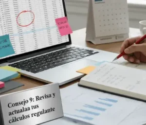 Consejo 9: Revisa y actualiza tus cálculos regularmente
