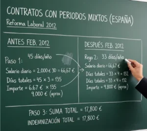 Contratos con periodos mixtos (antes y después de la reforma de 2012)