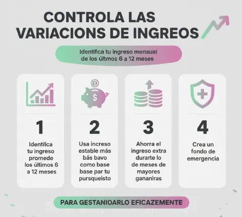 Controla las variaciones de ingresos
