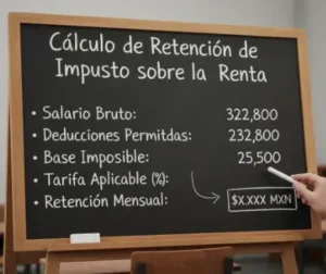Deducir la retención del impuesto sobre la renta