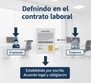 Definido en el contrato laboral