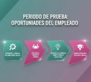 Desde el punto de vista del empleado, el período de prueba ofrece la oportunidad de