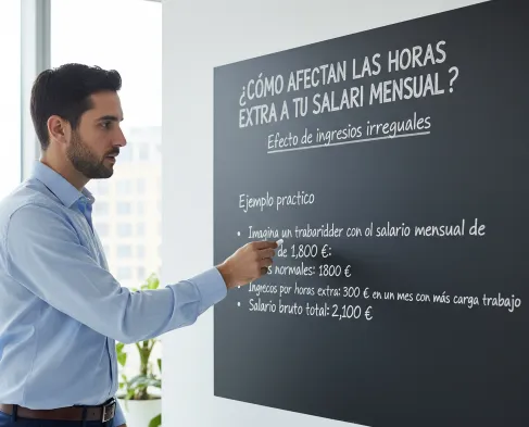 Efecto las horas extra de ingresos irregulares
