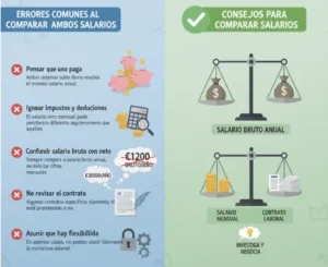 Errores comunes al comparar ambos salarios