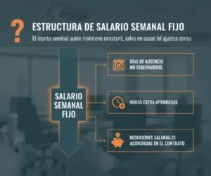 Estructura de salario semanal fijo