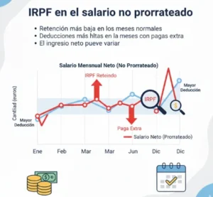 IRPF en el salario no prorrateado