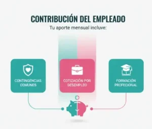 La contribución típica del empleado incluye