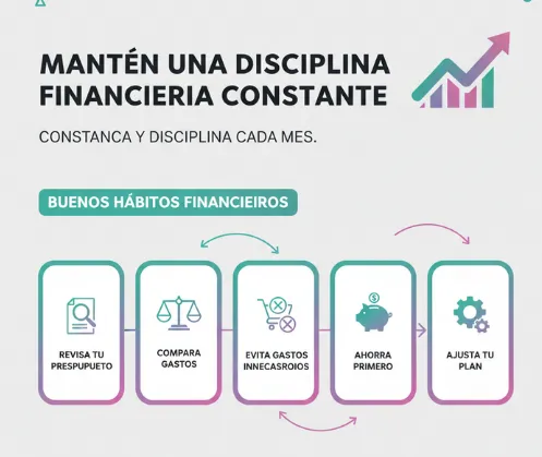 Mantén una disciplina financiera constante