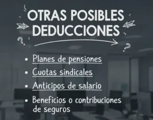 Otras posibles deducciones
