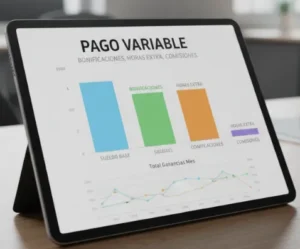 Pago variable (bonificaciones, horas extra, comisiones)
