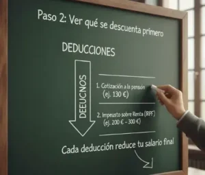 Paso 2 Ver qué se descuenta primero