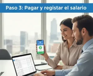 Paso 3 Pagar y registrar el salario