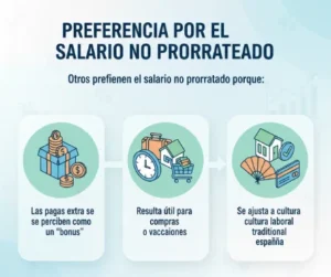 Preferencia por el salario no prorrateado