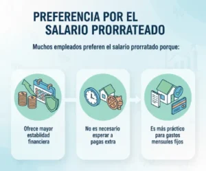 Preferencia por el salario prorrateado