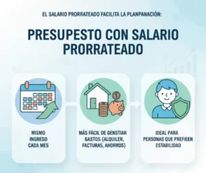 Presupuesto con salario prorrateado