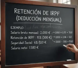 Retención de IRPF (deducción mensual)