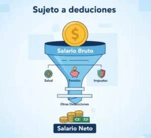 Sujeto a deducciones