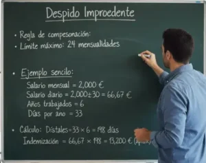 calcular la indemnización despido improcedente