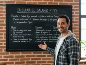 ¿Cómo calcular el salario fijo?
