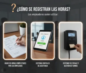 ¿Cómo se registran las horas?
