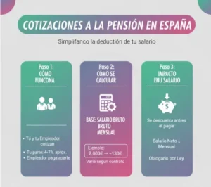 ¿Cuánto se descuenta del salario por cotizaciones a la pensión?
