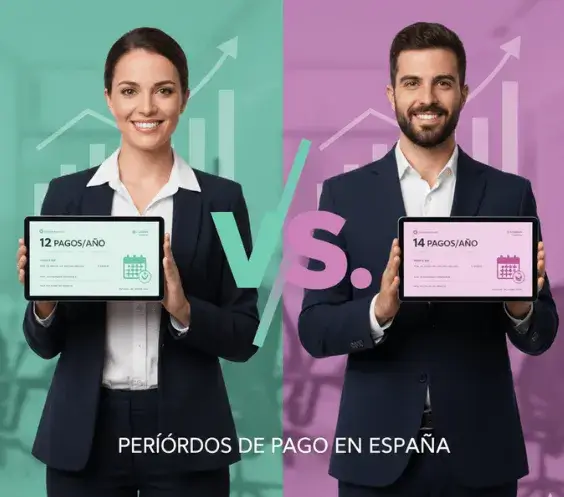 Diferencia en la estructura de las pagas extra 12 vs 14