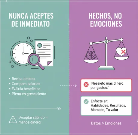 Nunca aceptes la primera oferta de inmediato