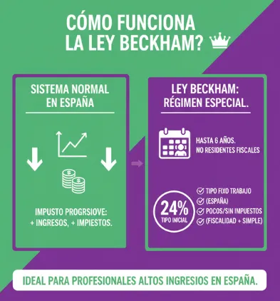 ¿Cómo funciona la Ley Beckham?
