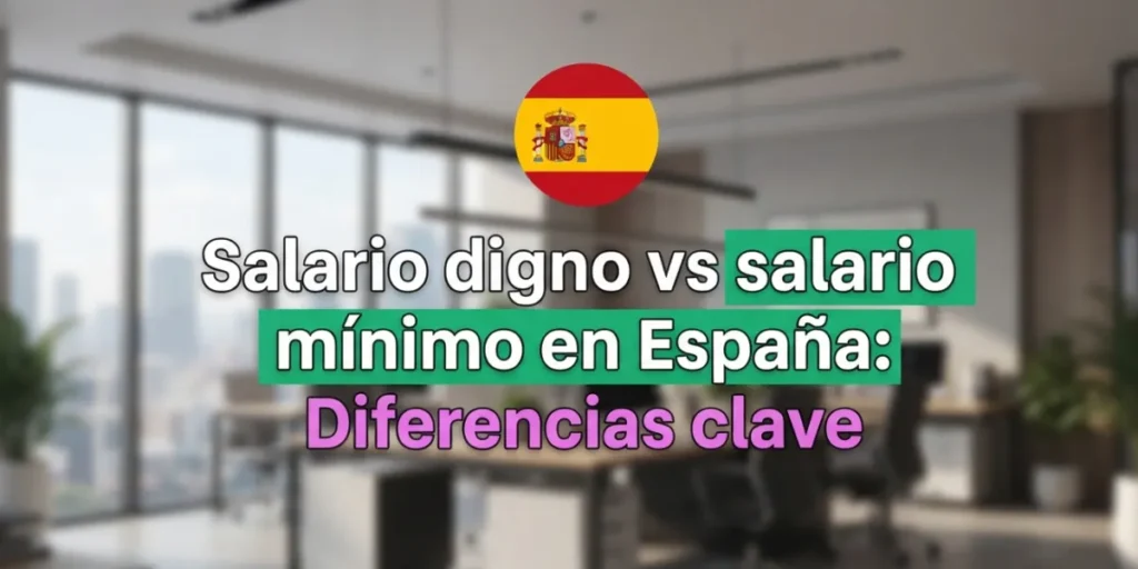 Salario digno vs salario mínimo en España Diferencias clave